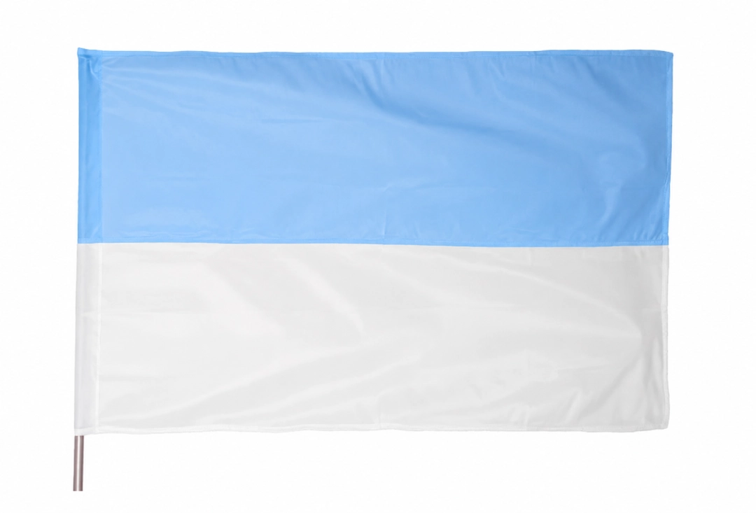 Flaga 110x70 biało-niebieska EKO