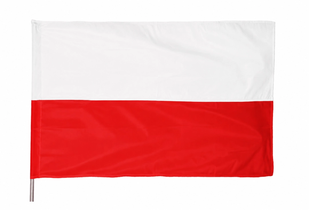 Flaga 110x60 biało-czerwona EKO