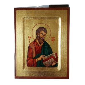 Ikona bizantyjska święty Mateusz księga 18 x 14 cm