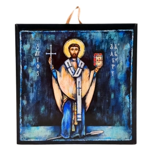 Płytka ceramiczna 10x10cm obrazek Święty Albert PML
