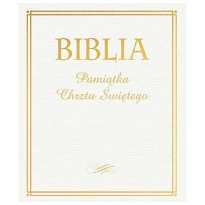 Biblia Pamiątka Chrztu Świętego złota