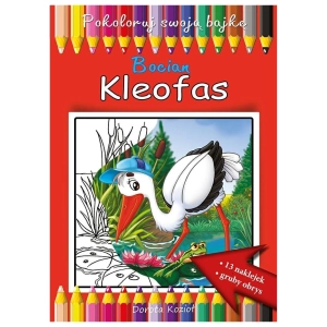 Bocian Kleofas - kolorowanka