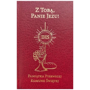 Modlitewnik komunijny Z Tobą Panie Jezu bordowy