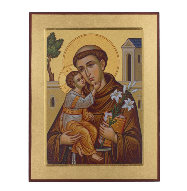 Ikona EL Św. Antoni 13x17cm mała  IKO-ELIT-098 G-P