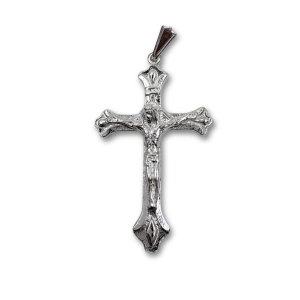 Krzyżyk srebrny 3,7cm trójkątne zakończenia BHK56 KUŻ