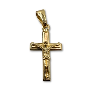 Krzyżyk srebrny pozłacany 2,2cm ITCR1174 KUŻ