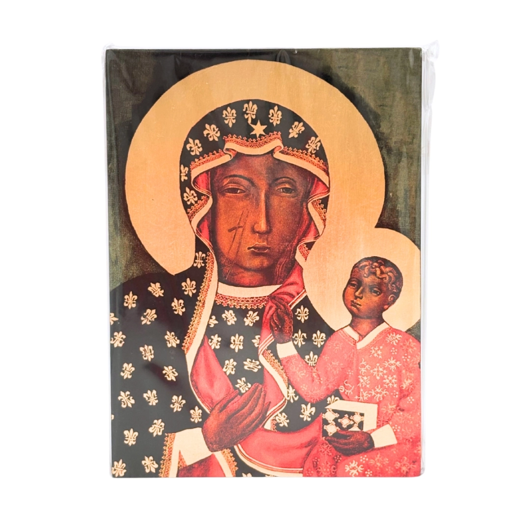 Ikona MB Częstochowska drewno18,5x13,5cm  CON