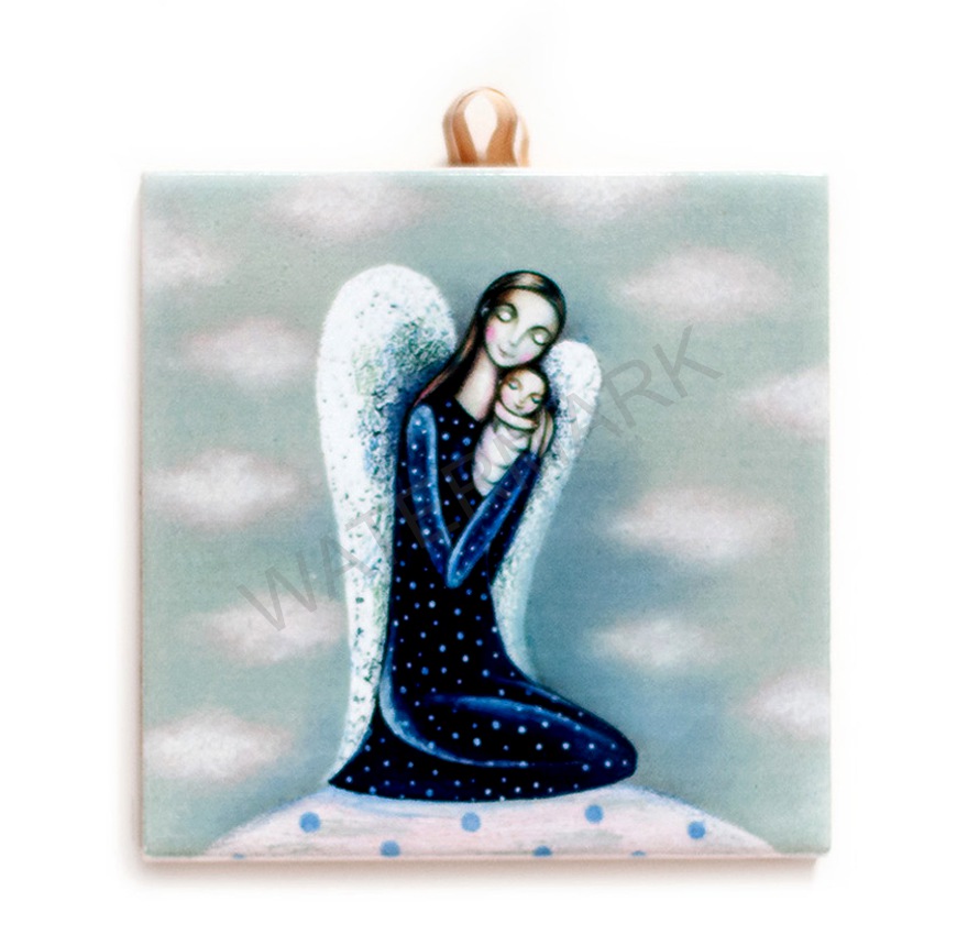 Płytka ceramiczna 15x15 obrazek Anioł stróż dzieci Z01 PML