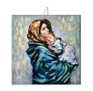 Płytka ceramiczna 15x15cm obrazek Matka Boska Cygańska S01 PML