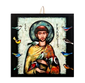 Płytka ceramiczna 15x15cm obrazek Św. Franciszek