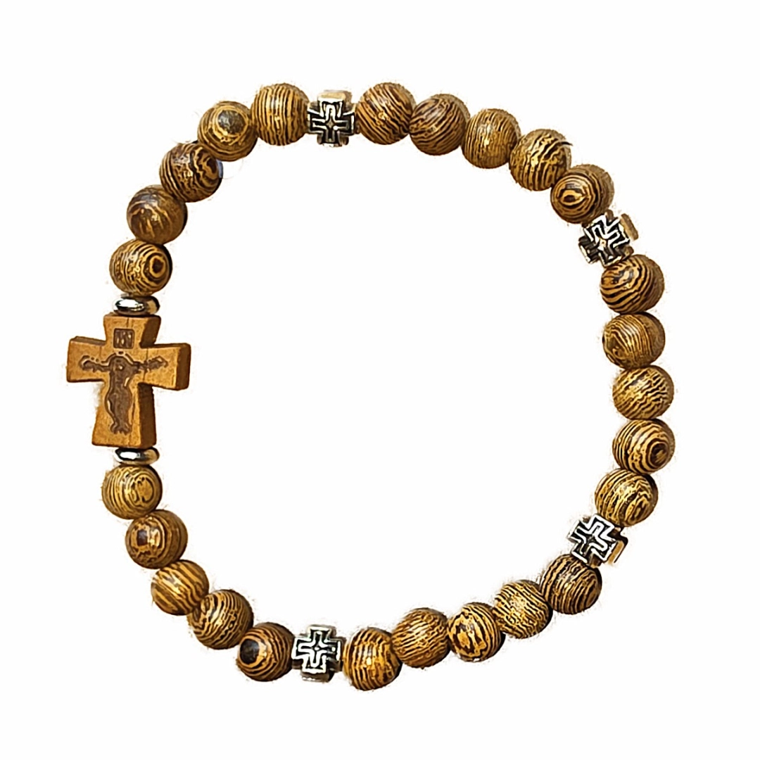 Bransoletka ( koronka) drewno venge 6mm 25-884B ALM