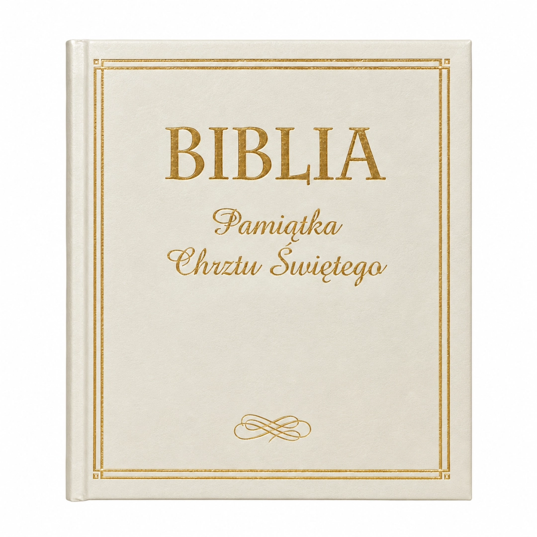 Biblia. Pamiątka Chrztu Świętego - złocona WDS