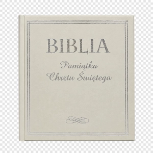 Biblia. Pamiątka Chrztu Świętego - srebrzona WDS