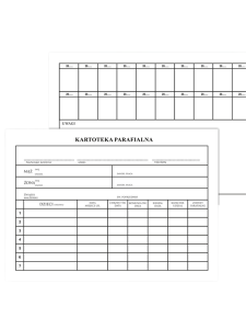 Akcydens Kartoteka Parafialna 100 szt. 