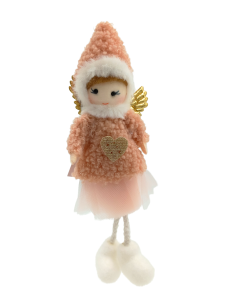 Aniołek różowy zawieszka 20 cm