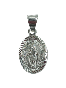Cudowny medalik srebrny Matka Boża Niepokalana ofrezowany 2 cm