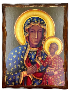 Ikona Matka Boska Częstochowska 27 cm x 21 cm