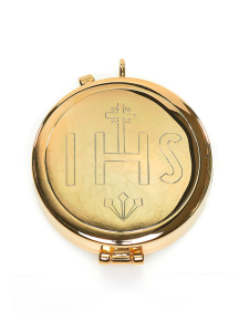 Cyborium złocone  z IHS 5,4 cm