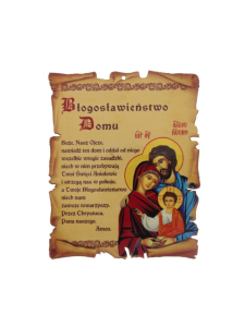Błogosławieństwo domu pergamin mały