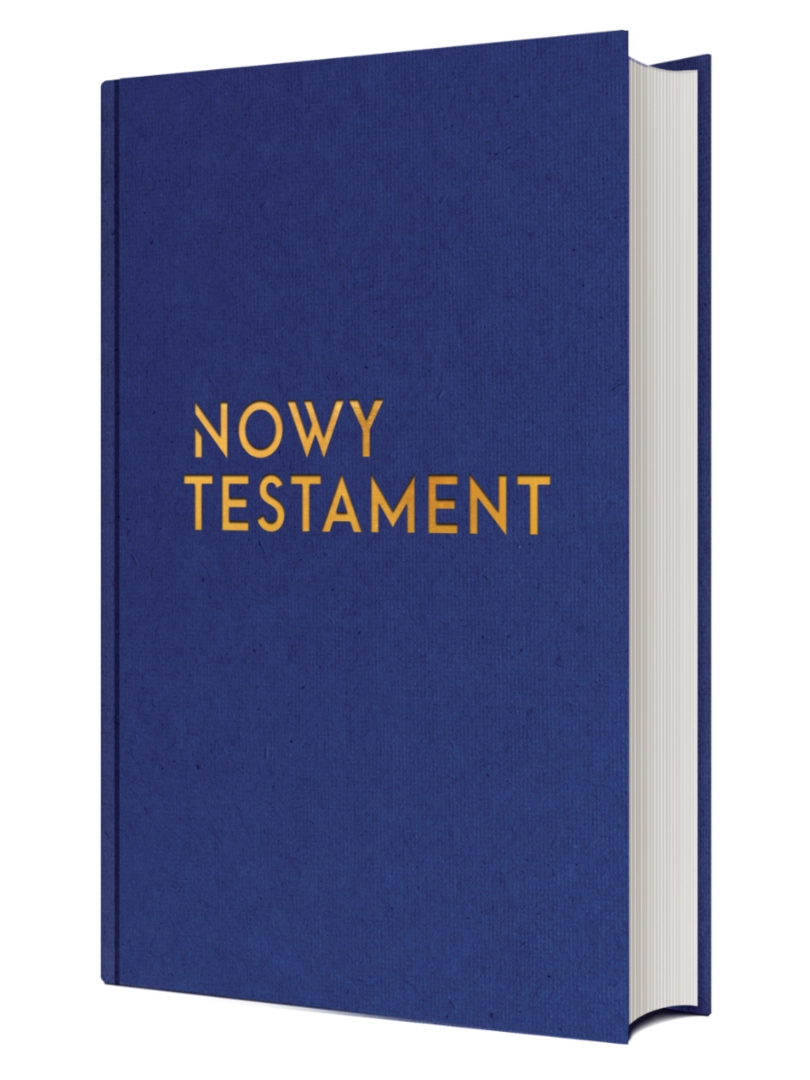 Nowy Testament z infografikami A5 wersja złota Biblia Poznańska