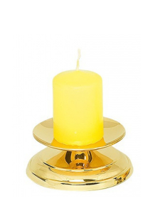 Świecznik nowoczesny mosiądz 3,5 cm 