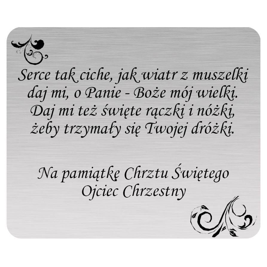 Tabliczka grawerunek 6 cm  x5 cm