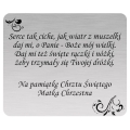 Tabliczka grawerunek 6 cm  x5 cm Serce tak cicge Matka Chrzestna.jpg