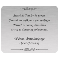 Tabliczka grawerunek 6 cm  x5 cm Jesteś dziś Ojciec Chrzestny.jpg