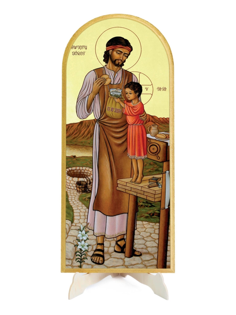 Obraz półokrągły święty Józef