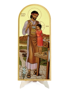 Obraz półokrągły święty Józef