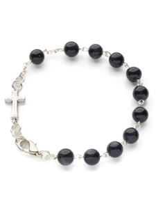 Bransoletka z kamienia różaniec dziesiątka Noc Kairu 21 cm