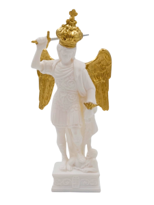 Figura św. Michał Archanioł z Gargano 19,5 cm biały