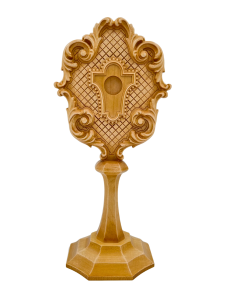 Relikwiarz drewniany rzeźbiony 35 cm