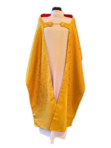 Welon naramienny złoty tuwalnia Krzyż Jerozolimski