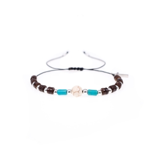 Bransoletka dziesiątek różańca turkus