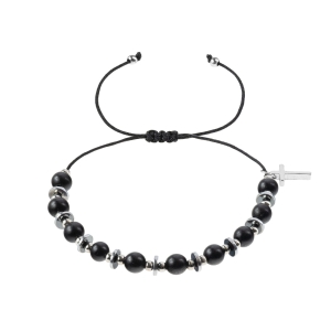 Bransoletka dziesiątek różańca 6 mm drewniana mix kolorów