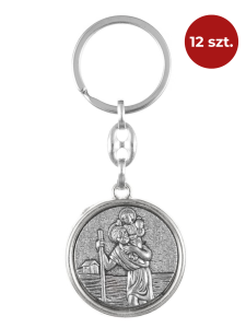 Brelok ze świętym Krzysztofem i Duchem Świętym 12 szt.