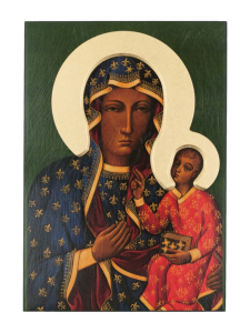 Ikona Matka Boża Częstochowska 26 x 18 cm 
