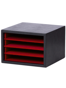 Futerał etui na 4 pateny czarny