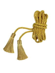 Cingulum klasyczne sznur do alby ciemne złoto 4 metry