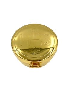 Cyborium IHS wysokie 5,5x3,2 cm pozłacane