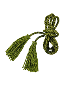 Cingulum klasyczne sznur do alby zielone oliwkowe frędzle skręcane 2 metry