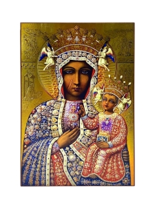 Ikona Matka Boża Częstochowska 13,5 x 19,5 cm