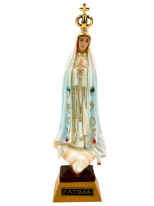 Figura Matka Boża Fatimska ręcznie malowana 15 cm