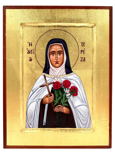 Ikona święta Teresa z Lisieux 18 cm x 23,5 cm