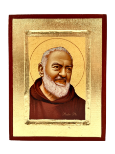Ikona święty ojciec Pio 14 cm x 18 cm