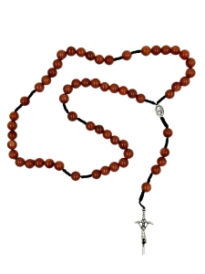 Różaniec sznurkowy z kamienia 8 mm piasek pustyni