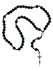 Różaniec sznurkowy z kamienia 8 mm Noc Kairu