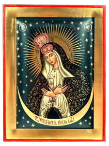 Ikona grecka Matka Boża Ostrobramska 25 x 19 cm
