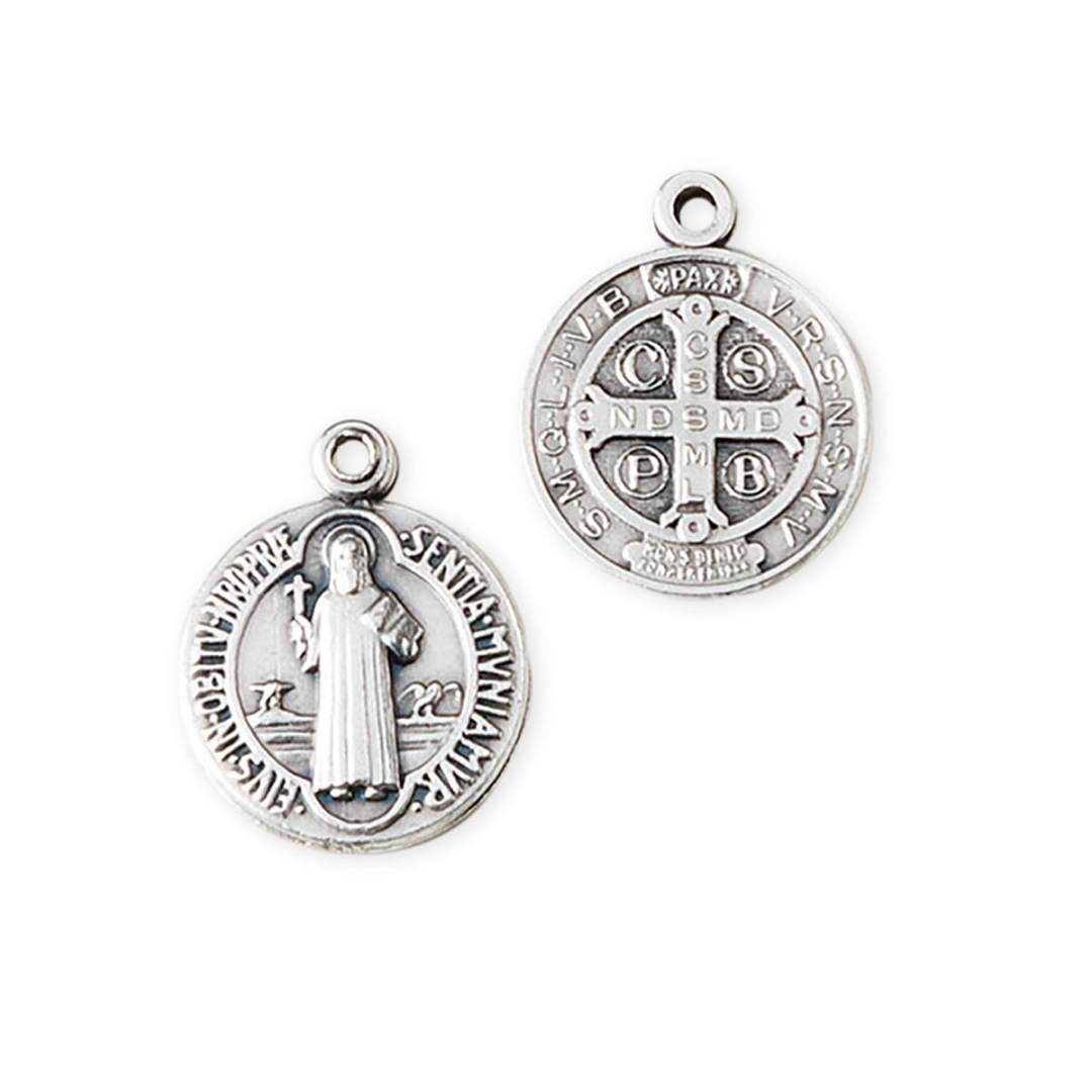 Medalik metalowy św. Benedykt 1,8 cm